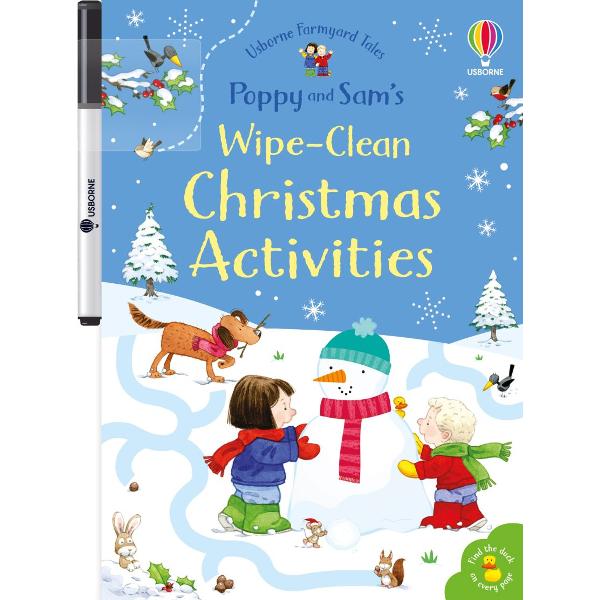 Join Poppy and Sam for Christmas at Apple Tree Farm with this delightful activity book filled with festive mazes dot-to-dots matching and other wipe-clean activities The simple puzzles help young children develop essential observation and pen control skills in an enjoyable way