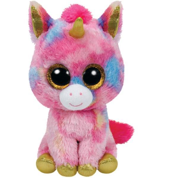 Jucarie de plus TY Beanie Boos - Fantasia unicorn multicolor 24 cm TY37041