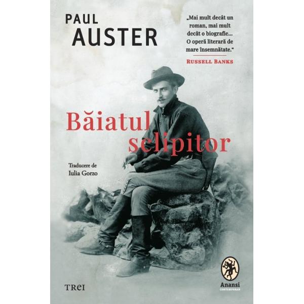 „Mai mult decât un roman mai mult decât o biografie O oper&259; literar&259; de mare însemn&259;tate Russell BanksStephen Crane scriitorul care a transformat literatura american&259; de la începutul secolului trecut este protagonistul c&259;r&539;ii lui Paul Auster B&259;iatul sclipitor urm&259;re&537;te aventura tân&259;rului care ca s&259;&8209;&537;i scrie reportajele ce&8209;i &539;in spiritul 