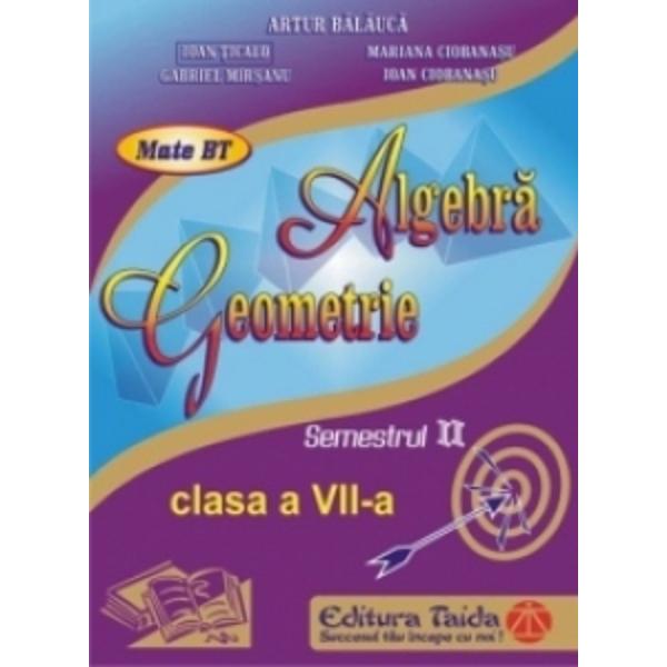 Algebra geometrie clasa a VII a semestrul II