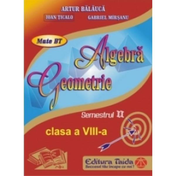 Algebra geometrie clasa a VIII a semestrul I