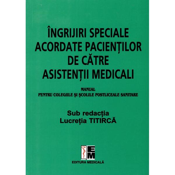 Necesitatea elabor&259;rii acestei noi lucr&259;ri destinate form&259;rii &537;i perfec&539;ion&259;rii aslsten&539;ilor medicali nu trebule credem argumentat&259; Se cunoa&537;te nevola de a avea un manual adecvat care s&259; acopere în intregime programul de inv&259;&539;&259;mânt la materia de nursingTIB - pentru cei trei ani de scoal&259; sanitar&259; postliceal&259;Pentru anut I de studiu exist&259; dou&259; lucr&259;ri care se 