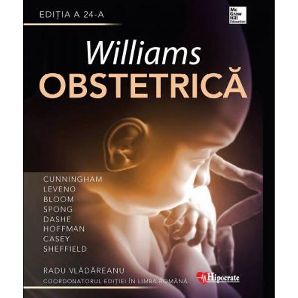 Williams Obstetric&259; este cel mai detaliat cuprinz&259;tor &537;i riguros tratat din domeniu Scris&259; de o echip&259; de autori de la renumitul Spital Parkland semnele distinctive ale acestei lucr&259;ri clasice sunt seriozitatea bazele &537;tiin&539;ifice &537;i aplicabilitatea practic&259; pentru obstetrician Aceast&259; edi&539;ie din Williams Obstetric&259; continu&259; s&259; eviden&539;ieze bazele &537;tiin&539;ifice &537;i practica bazat&259; pe dovezi ale 