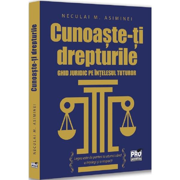 Intelegerea drepturilor tale este primul pas spre viata demna si echitabila Ghidul juridic Cunoaste-ti drepturile - este pentru a-ti da curajul de a face demersurile necesare pas cu pas fara costuri mari sau proceduri complicate Indiferent ca te adresezi primariei politiei parchetului instantelor de judecata institutiilor europene sau internationale ai acum la indemana cunostintele de care ai nevoie pentru a actiona cu incredere si fermitate Fiecare pagina din acest ghid este o 