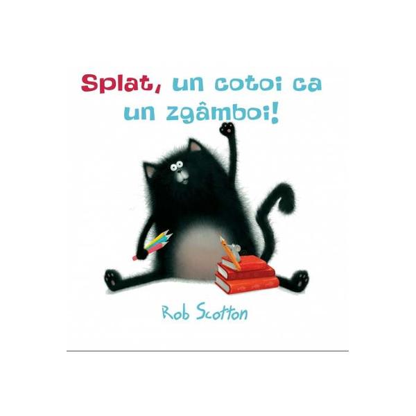 Splat este un cotoi negru cu p&259;rul ve&351;nic zburlit &351;i în dezordine cu ochii cât cepele o burtic&259; p&259;tratoas&259; &351;i labu&355;e subtiri ca ni&351;te grisine Ei bine Splat este foarte însp&259;imântat de gândul ca va trebui s&259; mearg&259;la &351;coal&259;Pentru a-&351;i face curaj îl ia cu el pe cel mai bun prieten al lui un &351;oricel Dar 