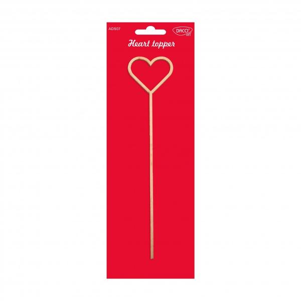 Accesoriile craft AD507 Heart topper DACO sunt perfecte pentru a ad&259;uga un element decorativ &537;i romantic proiectelor tale creative Acest topper realizat din lemn este ideal pentru diverse activit&259;&539;i de craft &537;i decorCaracteristici principaleSet unic Con&539;ine 1 