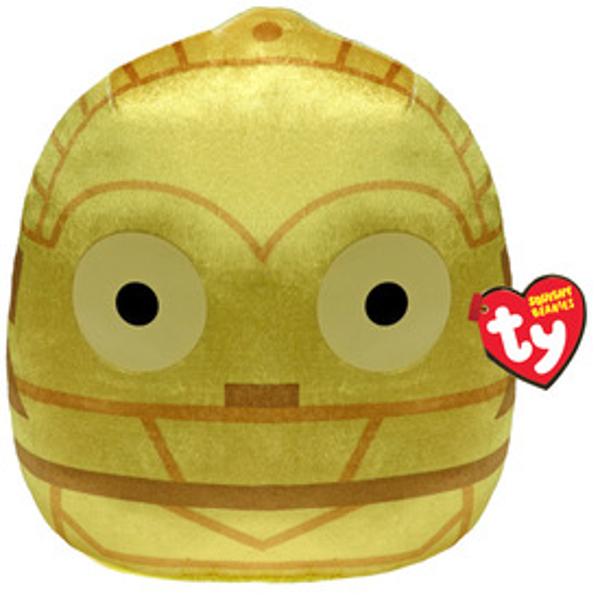 Jucarie de plus TY Squishy Beanies - Star Wars C3PO 30 cm TY39358