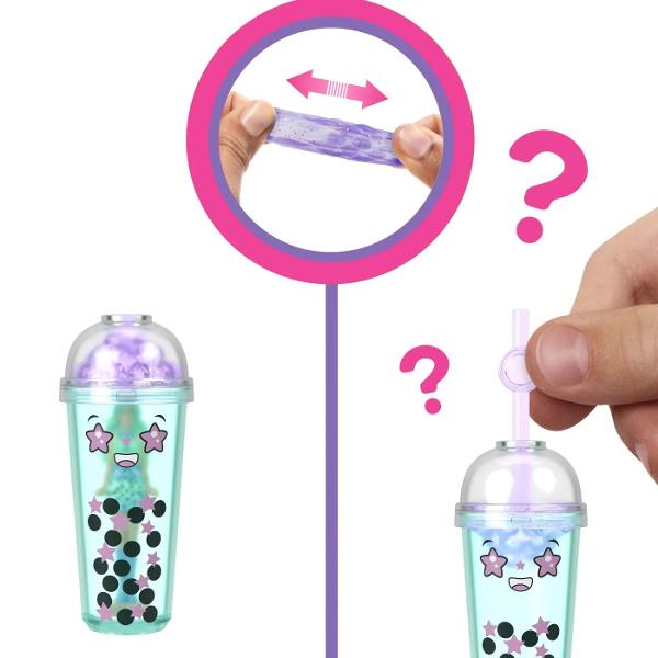 Intra in lumea papusii Barbie cu Mini BarbieLand -- un loc in care sa-ti imaginezi mare si sa visezi in Mini Mini papusile BarbieLand Pop Reveal ofera un despachetare extrem de dragut si o surpriza mica Desurubati capacul mini paharului de bautura si impingeti compusul senzorial cu paiul pentru distractie squishy &Icircndepartati compusul pentru a dezvalui o mini papusa Barbie Ce papusa vei dezvalui Fiecare papusa de 4cm se indoaie in talie si sta pe o baza in forma de inima care se 