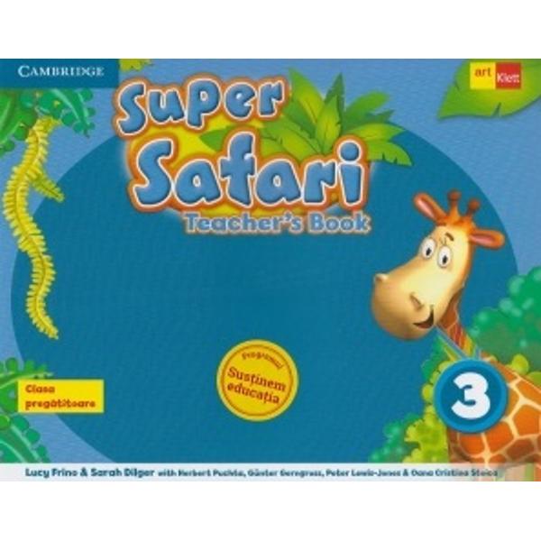 Super Safari British English edition is a three-level pre-primary course that welcomes very young children to English through stories songs and plenty of playtime while supporting their cognitive motor-sensory and social development Super Safari interleaved Teachers Book Level 3 helps teachers get the most out of the course material with easy-to-follow instructions and a teacher-friendly layout It includes detailed step-by-step guidance lesson aims clear instructions and a vast array 