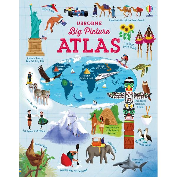 A stunning atlas with 15 beautifully illustrated maps for children to pore over Young explorers can discover the countries continents oceans mountains and ice caps of our amazing planet and learn where different animals and people live There are fascinating facts about each country plus flags and capital cities and an index of place names