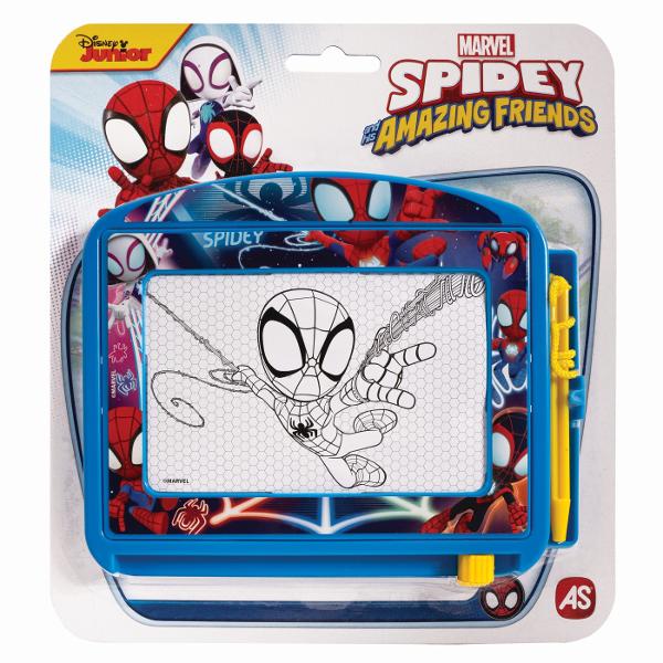 Desenati  stergeti cate modele doriti cu Maggic Scribbler Travel Spidey O panza alba o radiera magica si un stilou magic ii ofera copilului posibilitatea de a desena si sterge de cate ori doreste pentru distractie fara limite Aceasta versiune de calatorie reprezinta cea mai buna alegere pentru joaca copiilor oriunde s-ar afla avand dimensiuni mici si practice incurajeaza copilul sa-si dezvolte fantezia si exprimarea de sine De asemenea este foarte prietenos pentru calatorii deoarece nu 