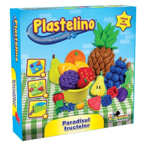 Bine ai venit in lumea lui Plastelino Acesta este locul magic in care poti sa-ti imaginezi sa creezi sa construiesti la nesfarsit Aventura imaginatiei tale incepe acum Seturile tematice Plastelino® contin plastilina de calitate cu aroma de vanilie si accesorii care ii permit copilului sa modeleze plastilina in cele mai trasnite si mai creative forme Daca iti place sa iti pui imaginatia la lucru in mod sigur Plastelino va fi preferatul tau pentru ca are o multime de instrumente 