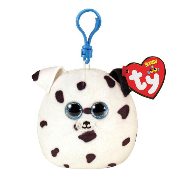 Breloc de plus TY Squishy Beanies - Fetch caine dalmatian 85 cm TY39567