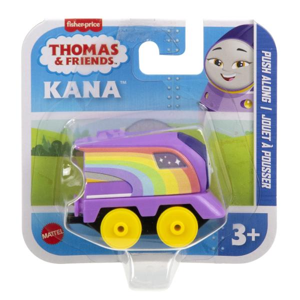Copiii pot crea nenumarate aventuri pe Insula Sodor din Thomas the Train All Engines Go cu aceste tobogane din plastic de la Fisher-Price Fiecare roller coaster se bazeaza pe un personaj preferat din serie Fiecare personaj se vinde separat si in functie de disponibilitate Compatibil cu toate seturile Thomas the Train Seturile vandute separat si in functie de disponibilitate Acest pachet contine personajul Kana