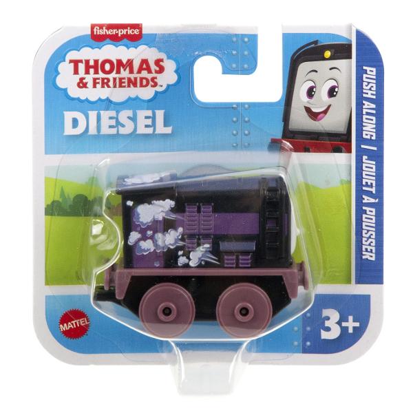 Copiii pot crea nenumarate aventuri pe Insula Sodor din Thomas the Train All Engines Go cu aceste tobogane din plastic de la Fisher-Price Fiecare roller coaster se bazeaza pe un personaj preferat din serie Fiecare personaj se vinde separat si in functie de disponibilitate Compatibil cu toate seturile Thomas the Train Seturile vandute separat si in functie de disponibilitate Acest pachet contine personajul Diesel