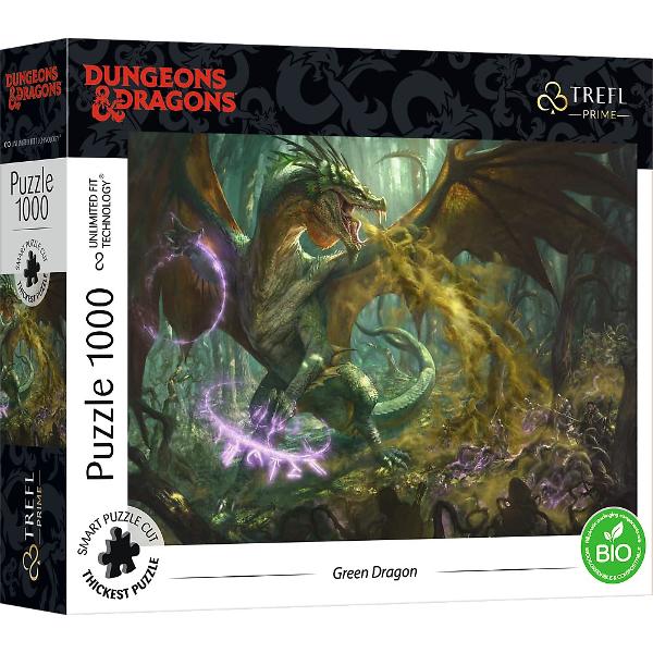 Puzzle Trefl Uft 1000 Dungeons Dragons Dragonul Verde 10758 Seria Prime UFT de la Trefl ii va captiva pe toti amatorii de puzzle-uri Prin ce se remarca Prin Unlimited Fit Technology o tehnologie unica prin cel mai gros carton de pe piata si prin forma speciala a pieselor neregulata Aceste puzzle-uri pot fi mutate si rotite fara riscul de a se imprastia si asta nu e tot Poti folosi toate puzzle-urile Prime UFT cu acelasi numar de piese pentru a crea un puzzle urias Creeaza-ti propriul colaj cu puzzle-urile Prime de la Trefl Cauti un mod placut
