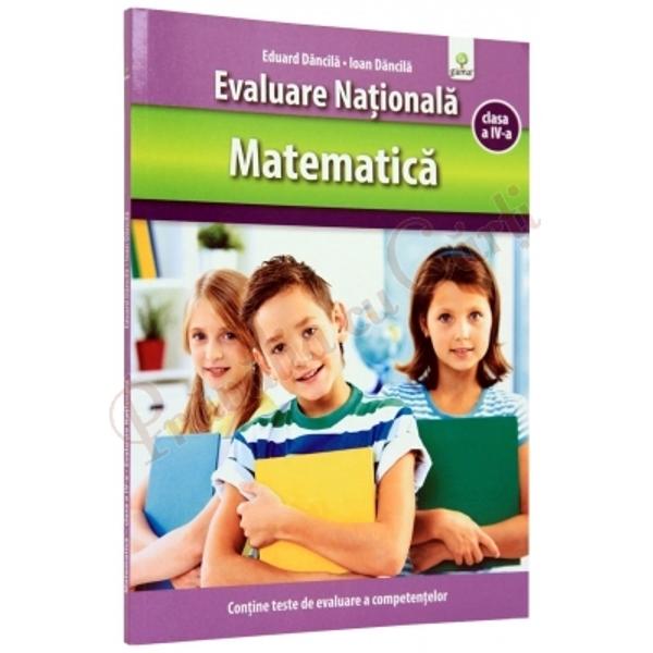 Gândit pentru a veni în sprijinul elevilor de clasa a IV-a care urmeaz&259; s&259; sus&539;in&259; Evaluarea Na&539;ional&259; la Matematic&259; volumul î&537;i propune s&259;-i ajute pe p&259;rin&539;i copii &537;i cadre didactice deopotriv&259; s&259; afle m&259;sura în care fiecare &537;colar &537;i-a însu&537;it competen&539;ele corespunz&259;toare Cartea con&539;ine teste de evaluare