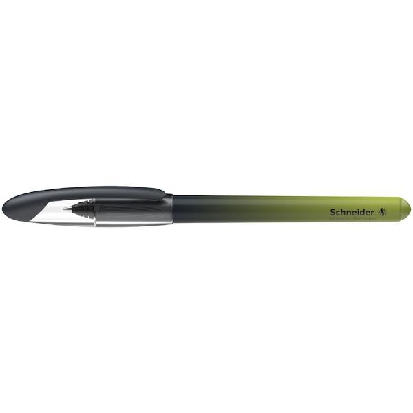 Noile modele Roller Schneider Voyage au un design gradient imprimat cu tonuri oliveScrisul fluent si frumos este garantat de compatibilitatea cu rezervele de cerneala Schneider CaracteristiciVarf din otel inoxidabil;Zona de prindere cu manson ergonomic;Corp din plastic rezistent;Clip de prindere robust;Echipat cu cartus de cerneala standard albastru regal;Potrivit atat 