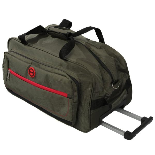 Geant&259; de voiaj cu troler realizat&259; din material textil rezistent ideal&259; pentru escapade scurte sau c&259;l&259;torii Dotat cu mâner telescopic buzunare spa&539;ioase &537;i un design modern Practic &537;i u&537;or de manevratMaterial poliester1 compartiment principal;2 compartimente laterale;2 roti;maner telescopic;bretea ajustabila;captuseala la interior;