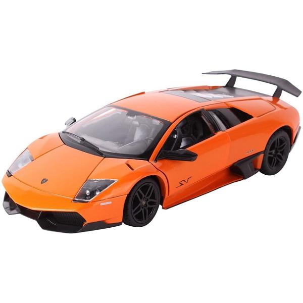 Masinuta are proportiile ideale pentru momente pline de distractie si amuzament avand dimensiunile in centimetri dupa cum urmeaza 20x85x5 cm Masinuta metalica Lamborghini Gallardo LP560-4 scara 1 la 20 are anvelope de cauciuc si un design detaliat interior-exterior realizat din material metalic turnat cu accesorii realizate din material plastic portiere de calitate superioara Copilul dumneavoastra se poate juca in voie cu masina metalica Lamborghini Gallardo LP560-4 oferita de brandul 
