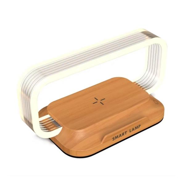 Lampa de noptiera cu incarcator wirless 10W LexiumIncarcare wireless;3 temperaturi de lumina;Reglare intensitate;Suport de telefon;Tensiune intrare 9V DC 2ADimensiune 150x77x72 mmLuminozitate 80 LmTemperaturi de culoare 3000K-4500K-6000KMaterial PMMAABS