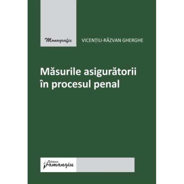 Lucrarea Masurile asiguratorii in procesul penal isi propune o abordare interdisciplinara a acestei institutii juridice realizata nu doar din perspectiva formalista a dreptului procesual penal ci si din cea a interconexiunilor sale cu celelalte ramuri ale dreptului pozitiv dreptul procesual civil dreptul civil dreptul familiei dreptul fiscal dreptul comercial dreptul proprietatii intelectuale ori cu discipline auxiliare ale acestuia istoria 