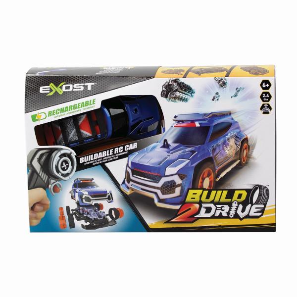 Silverlit Exost Build 2 Drive Masinuta Rc Albastra 7530-20700_ALBASTRU Pregateste-te sa despachetezi si sa asamblati propriul vehicul de curse RC Descoperiti motoarele si angrenajele din seria BUILD 2 DRIVE cu mai mult de 20 de piese usor de construit pe care le puteti instala fara surubelnita Transmisia de 24 Ghz ofera atat controlul acceleratiei cu 2 viteze cat si controlul precis de la distanta Vehiculele au baterii reincarcabile pentru reincarcare rapida si o multime de accesorii pentru a imbunatati experienta in joc