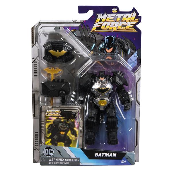 Batman Dc Eroii Metal Force Figurina Batman 10Cm 6070907_20148536 Porniti in aventuri legendare cu eroii Metal Force Patrunde in lumea DC cu colectia noastra Metal Force Heroes cu figurine de 109 cm ale unor personaje emblematice precum Gorilla Grodd Blue Beetle Brainiac Lex Luthor Batman si Superman fiecare purtand armuri metalice deosebite gata de actiune De la geniul strategic al lui Brainiac la puterea de neegalat a lui Superman aceste figurine aduc noi niveluri de aventura cu modelele lor detaliate si dimensiunea compacta perfecte pentru