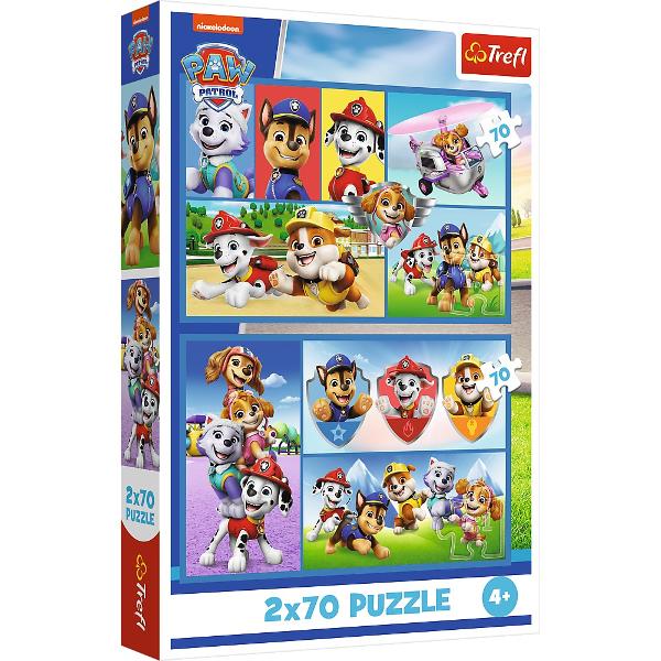 Puzzle Trefl 2X70 Patrula Catelusilor Echipa Catelusilor 34441 Un puzzle calitate trebuie sa fie relaxant si distractiv Aranjarea unui puzzle constitue atat pentru copii cat si pentru adulti este o modalitate deosebita de dezvoltare a indemanarii spiritului de observatie si a concentrarii Trefl este o companie poloneza cu sediul central in regiunea Pomorze Incepand din 1985 compania a inceput sa produca puzzle-uri dezvolatand ulterior si segmentul de carti de joc si jocuri de societate In prezent Trefl este lider in Polonia si plina expansiune in