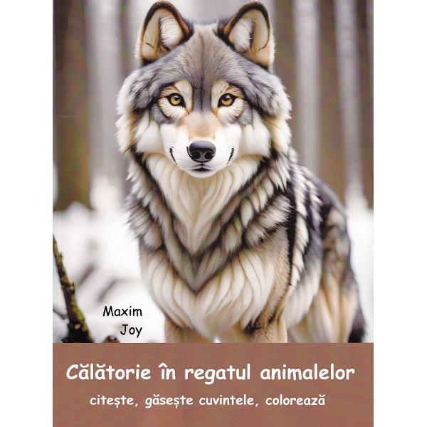 Calatorie in regatul animalelor • Lecturarea acestei carti le incita copiiilor curiozitatea pentru notiuni si cuvinte noi le atrage atentia asupra subiectelor din natura ajutandu-i s-o inteleaga si s-o indrageasca• Exersand scrierea corecta a cuvintelor copiii isi consolideaza abilitatile de ortografie• Coloratul ca si scrisul literelor ii solicita pe copii sa faca miscari precise ale mainii sa-si dezvolte deci abilitati motorii• Cartile de colorat ofera