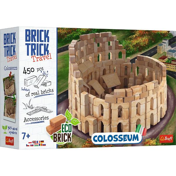Construieste maretia Romei cu Brick Trick XL Travel Colosseum Exploreaza istoria si arhitectura impresionanta a Romei antice construind celebrul Colosseum din caramizi reale Cu Brick Trick XL Travel ai ocazia sa recreezi acest monument grandios in detaliu folosind materiale naturale si ecologice Setul contine tot ce ai nevoie pentru constructie caramizi scanduri din lemn baza HDF elemente decorative din carton si instructiuni clare pas cu pas O activitate captivanta perfecta pentru 