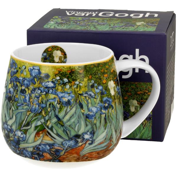 Can&259; IRIS inspirat&259; de V van Gogh parte a seriei Art Gallery  realizat&259; din por&539;elan de calitate superioara caracterizat&259; printr-o culoare alb-crem elegant&259; &537;i natural&259; cu o str&259;lucire delicat&259; precum &537;i o durabilitate excep&539;ional&259;Cana este decorat&259; cu un fragment din tabloul  „Iri&537;ii”  de V van 