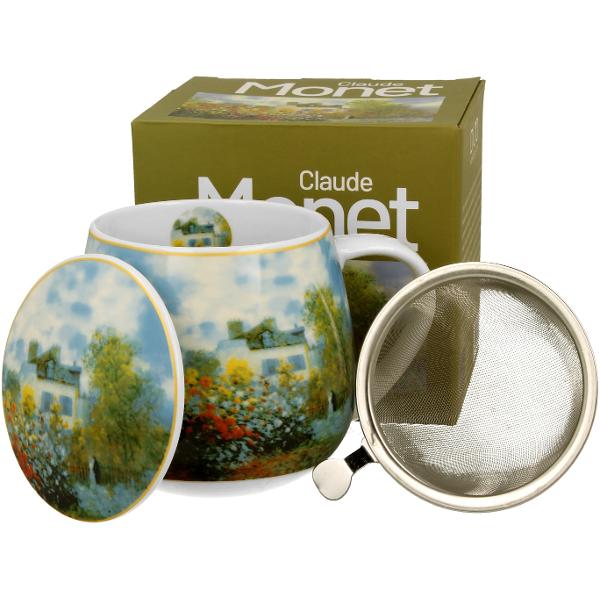 Can&259; cu infuzor &537;i capac GR&258;DINA DE LA ARGENTEUIL inspirat&259; de C Monet parte a seriei Galerie de Art&259;  realizat&259; din por&539;elan de calitate superioar&259; caracterizat printr-o culoare alb-crem elegant&259; &537;i natural&259; cu o str&259;lucire delicat&259; precum &537;i o durabilitate excep&539;ional&259;Perfect pentru prepararea infuziilor &537;i a ceaiului aromat 