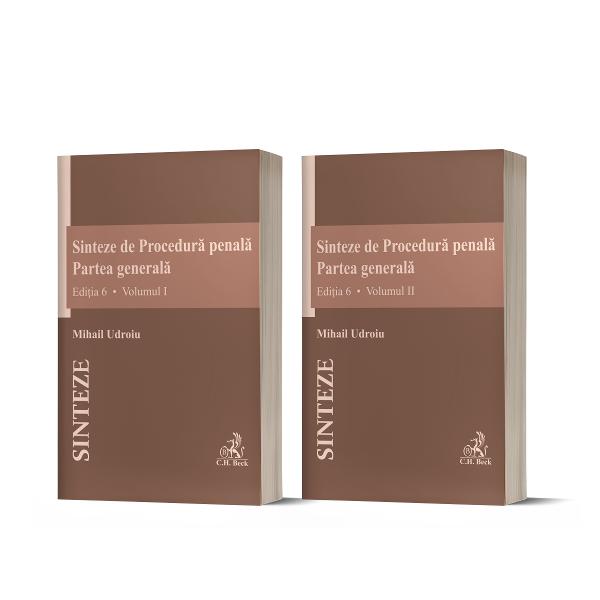 Despre lucrare Consacrând deja o tradi&539;ie în doctrina dreptului procesual penal Sintezele de Procedur&259; penal&259; Partea general&259; ajung la edi&539;ia 6 anul acesta venind cu peste 1000 de complet&259;ri Totodat&259; lucrarea cuprinde comentarii detaliate ale tuturor modific&259;rilor aduse Codului de procedur&259; penal&259; de la edi&539;ia 