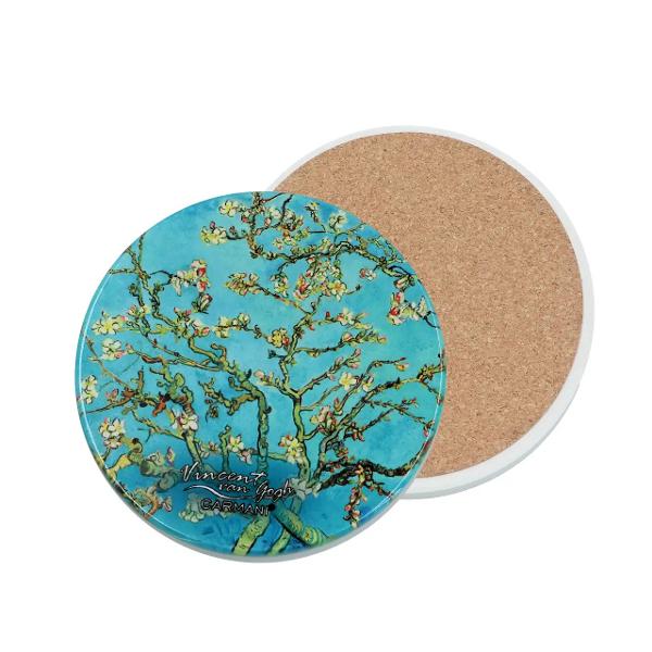 Suport pentru pahar – Ceramic&259; 10 cm Design Van Gogh Almond TreeAdaug&259; un strop de art&259; mesei tale cu acest suport pentru pahar din ceramic&259; decorat cu una dintre lucr&259;rile emblematice ale lui Vincent van Gogh p class data-start507 