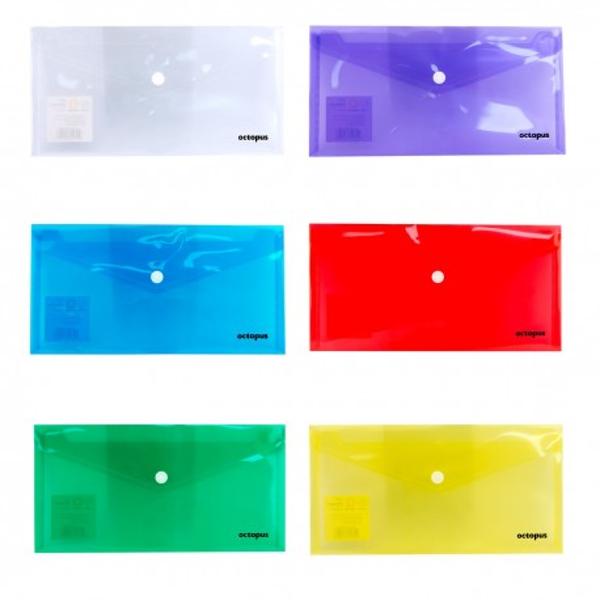 Mapa din plastic tip plic cu clapa V si buton Culori asortate albastru verde mov galben alb rosu Pretul afisat este per bucata nu se poate alege culoarea se livreaza in functie de disponibilitatea din stoc