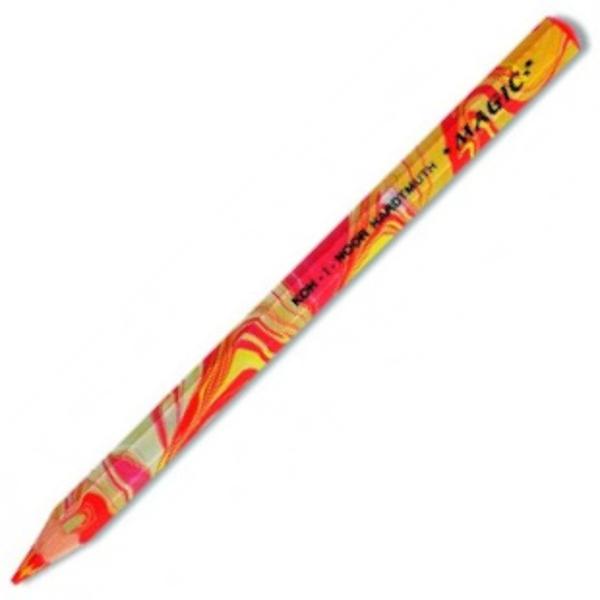  FIRE mina rosu galben portocaliu  Creionul color Magic lasa o urma multicolora formand nuante si umbreCompozitia minei umbreste linia in asa fel incat sa lase urme diferite fara a fi necesara rotirea creionului in jurul axei saleChiar si o usoara schimbare a unghiului de desen va schimba diversitatea de culoriPentru a obtine efectul de umbra aveti nevoie de un singur instrument iar schimbarea unghiului de 