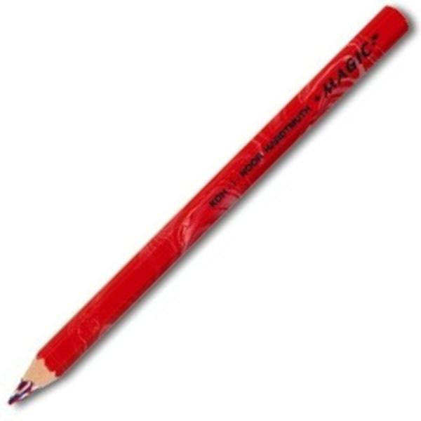  AMERICA RED mina rosu alb albastru; corp creion rosu  Creionul color Magic lasa o urma multicolora formand nuante si umbreCompozitia minei umbreste linia in asa fel incat sa lase urme diferite fara a fi necesara rotirea creionului in jurul axei saleChiar si o usoara schimbare a unghiului de desen va schimba diversitatea de culoriPentru a obtine efectul de umbra aveti nevoie de un singur instrument iar 