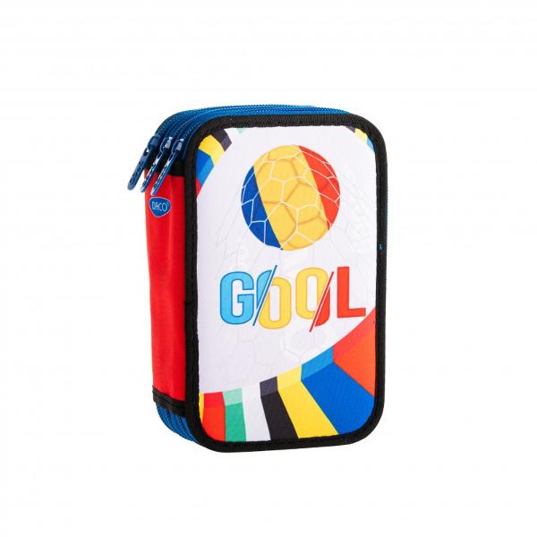 Penarul echipat de la DACO este un accesoriu potrivit &537;i practic special conceput pentru a-&539;i oferi toate uneltele de care ai nevoie pentru a fi creativ &537;i productiv Acesta are 3 compartimente &537;i este prev&259;zut cu toate instrumentele de scris necesare pentru &537;coal&259; Este fabricat din materiale rezistente care protejeaz&259; con&539;inutul împotriva loviturilor &537;i uzurii deseCaracteristici 