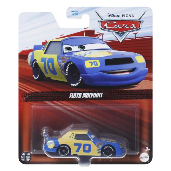 Masinuta Metalica Cars3 Personajul Floyd Mulvihill MTDXV29_JDG67 Acesta masinuta este realizata foarte in detaliu cu o culoare impecabila deci nu poate lipsi din colectia ta Joaca cu acest model ne ajuta sa retraim scenele favorite din filmul Cars de la Disney Pixar Masinuta este construita la o scara de 1 la 55 cu o dimensiune aproximativa de 9-10cm Este construita din metal si are si parti din plastic Intra in universul Cars3 o lume plina de aventuri automobilistice Setul contine personajul Floyd Mulvihill
