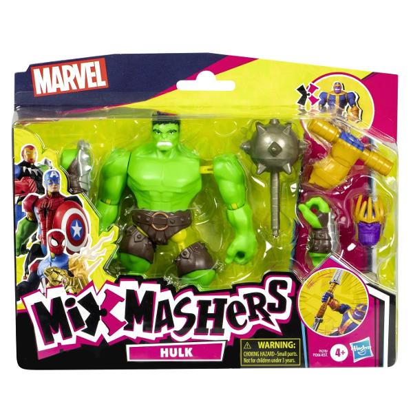 Marvel Avengers Mix Mashers Set Figurina 12 cm Si Accesorii F9266 Chiar si cel mai puternic supererou are nevoie uneori de o manAa picior pumn sau accesoriu de ajutor Figurinele de colectie Marvel MixMashers deluxe sunt formate din piese care se pot dezasambla si apoi combina pentru a crea figurine unice personalizate Cu 16 puncte de conectare jucariile MixMashers de 12 cm dispun de conectori universali pentru compatibilitate si durabilitate in intreaga gama Vrei sa combini si mai multe puteri Colectioneaza accesoriile pentru figurinele deluxe