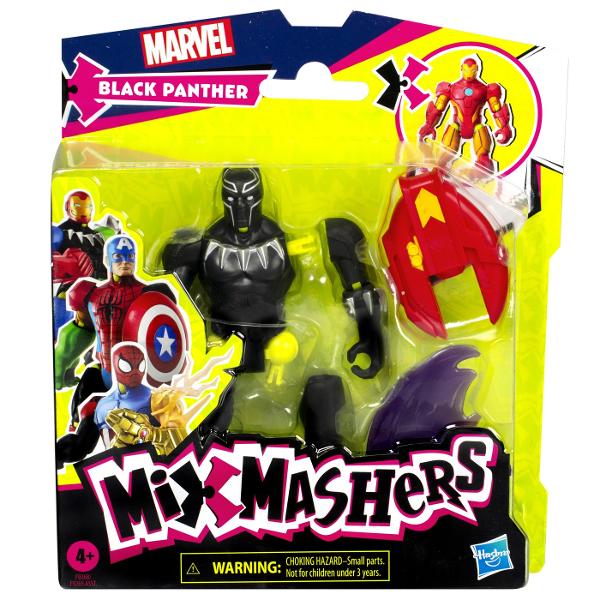 Marvel Avengers Mix Mashers Figurina Black Panther 12Cm F9265_F9268 Chiar si cel mai puternic supererou are nevoie uneori de o mana&hellip picior pumn sau accesoriu de ajutor Figurinele de colectie Marvel MixMashers sunt formate din piese care se pot dezasambla si apoi combina pentru a crea figurine unice personalizate Cu 16 puncte de conectare jucariile MixMashers de 12 cm dispun de conectori universali pentru compatibilitate si durabilitate in intreaga gama Vrei sa combini si mai multe puteri Colectioneaza accesoriile incluse si piesele de putere
