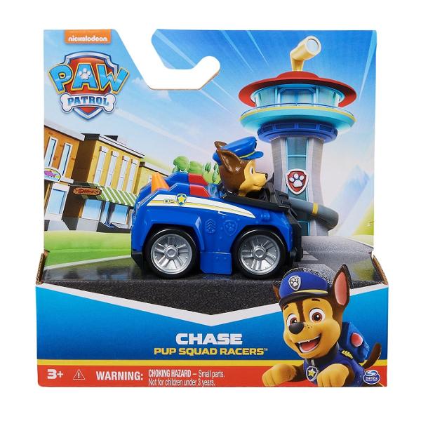 Patrula Catelusilor Pup Squad Racers Vehicul Cu Figurina Chase 6070433_20147940 Alearga spre misiunea de salvare cu pilotii din Patrula catelusilor Pup Squad Racers Fiecare masina de curse Pup Squad masoara 63 cm lungime si 5 cm inaltime astfel incat se potrivesc perfect in palma sau in buzunar fiind jucariile de dimensiuni perfecte pe care copiii le pot lua cu ei oriunde Fiecare catel din Patrula catelusilor este imbracat in uniforma autentica din filmul Patrula catelusilor cu urechile date pe spate astfel incat sa para ca alearga cu viteza maxima la fel ca in