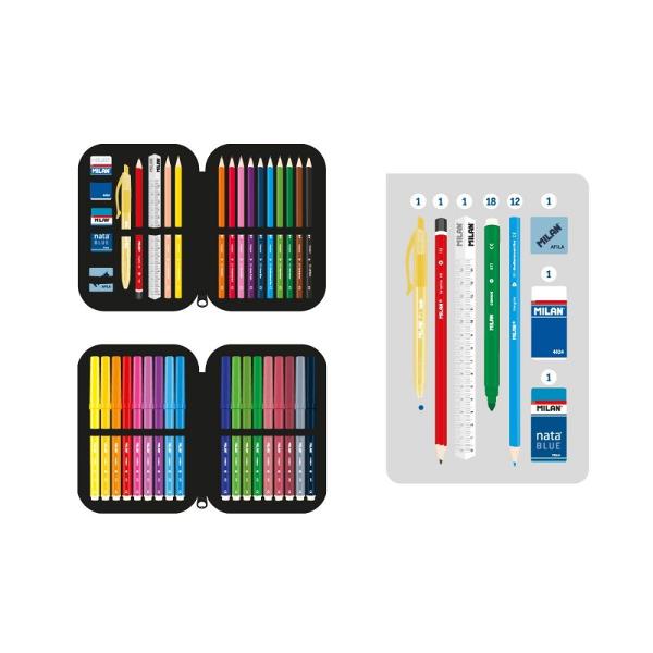 Organizeaz&259;-&539;i rechizitele cu stil folosind penarul MILAN cu 2 fermoare parte din colec&539;ia Fingers Inspirat de gesturile expresive &537;i comunicarea universal&259; acest penar are un design modern în culori negru portocaliu &537;i alb perfect pentru orice elev creativCaracteristici principale&9989; Design original model Fingers inspirat de gesturi expresive &537;i jocuri de îndemânare&9989; Compartimente practice 