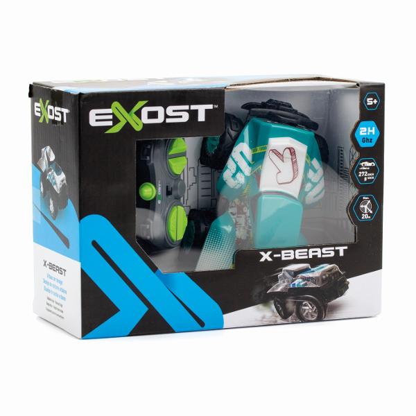 SILVERIT EXOST Masina cu telecomanda X Monster verde 7530-20611_VERDE Masinutele cu telecomanda X-MONSTER si X-BEAST de la EXOST au un design urban nou si anvelope EXOST unice Masinutele ofera control complet al functiilor si al miscarilor cu transmisie de 24GHz construite la o scara de 134 Disponibile in 4 modele Functioneaza cu baterii 3XAA pentru vehicul - nu sunt incluse 2xAA pentru telecomanda nu sunt incluse Varsta recomandata 5