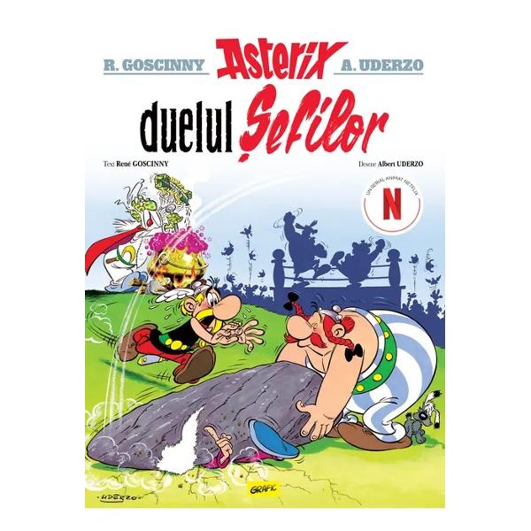 Volumul 7 din seria Asterix„Asterix &537;i duelul &537;efilor” este al &537;aptelea volum din seria de benzi desenate Asterix creat&259; de René Goscinny scenariu &537;i Albert Uderzo desene Publicat ini&539;ial în 1966 acest volum continu&259; tradi&539;ia aventurilor pline de umor &537;i satir&259; plasate în spa&539;iul Galiei antice ocupate de romaniPovestea începe cu druidul 