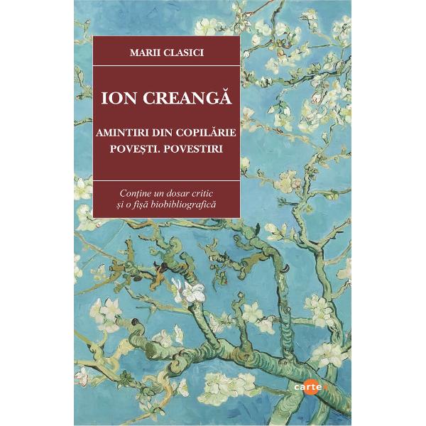 Amintiri din copilarie Povesti Povestiri-Ion CreangaPacala Nica tusa Marioara mos Ion Roata sau mos Nichifor Cotcariul Harap-Alb sau Spanul nu sunt doar manifestari umane tipice purtatoare ale unei fizionomii istorice mitologice ci caractere general-umane ce revin sistematic in peisajul fiintei noastre romanesti Lumea lui Creanga se construieste prin acest destin asumat ca o lume a terapiei inversului prin substituirea anormalului cu normalul Prin urmare legea 