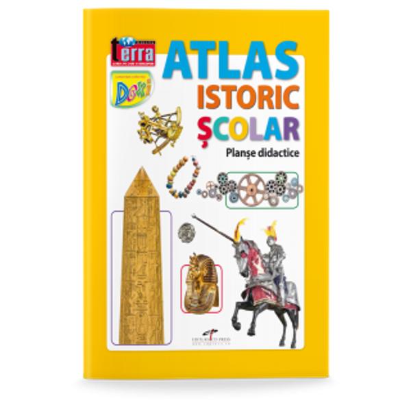 Atlasul este deosebit de util elevilor dar &537;i celor pasiona&539;i de istorie Con&539;ine planse didacticeAtlasul vine înso&539;it de o revista cadou