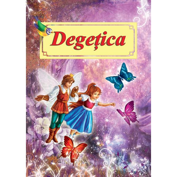 Degetica repovestita dupa H C Andersen este o carte adaptata pentru copiii de gradinita si cei din clasele mici care abia au invatat sa citeasca Ilustratiile colorate stimuleaza creativitatea copiilor care pot vizualiza mai usor firul povestiiTextul cartii are un format mare si este structurat pe paragrafe carora le corespund ilustratii specifice facand cartea usor de urmarit de cititorii incepatoriAceasta carte este ideala pentru a petrece timp de calitate cu copiii 