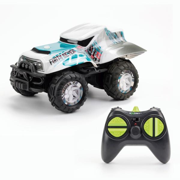 Silverit Exost Masina Cu Telecomanda X Monster Alba 7530-20611_ALB Masinutele cu telecomanda X-MONSTER si X-BEAST de la EXOST au un design urban nou si anvelope EXOST unice Masinutele ofera control complet al functiilor si al miscarilor cu transmisie de 24GHz construite la o scara de 134 Disponibile in 4 modele Functioneaza cu baterii 3XAA pentru vehicul - nu sunt incluse 2xAA pentru telecomanda nu sunt incluse Varsta recomandata 5